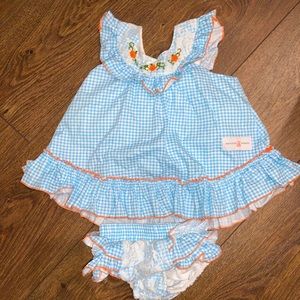 12m Smocked Sweets Pumpkin dress